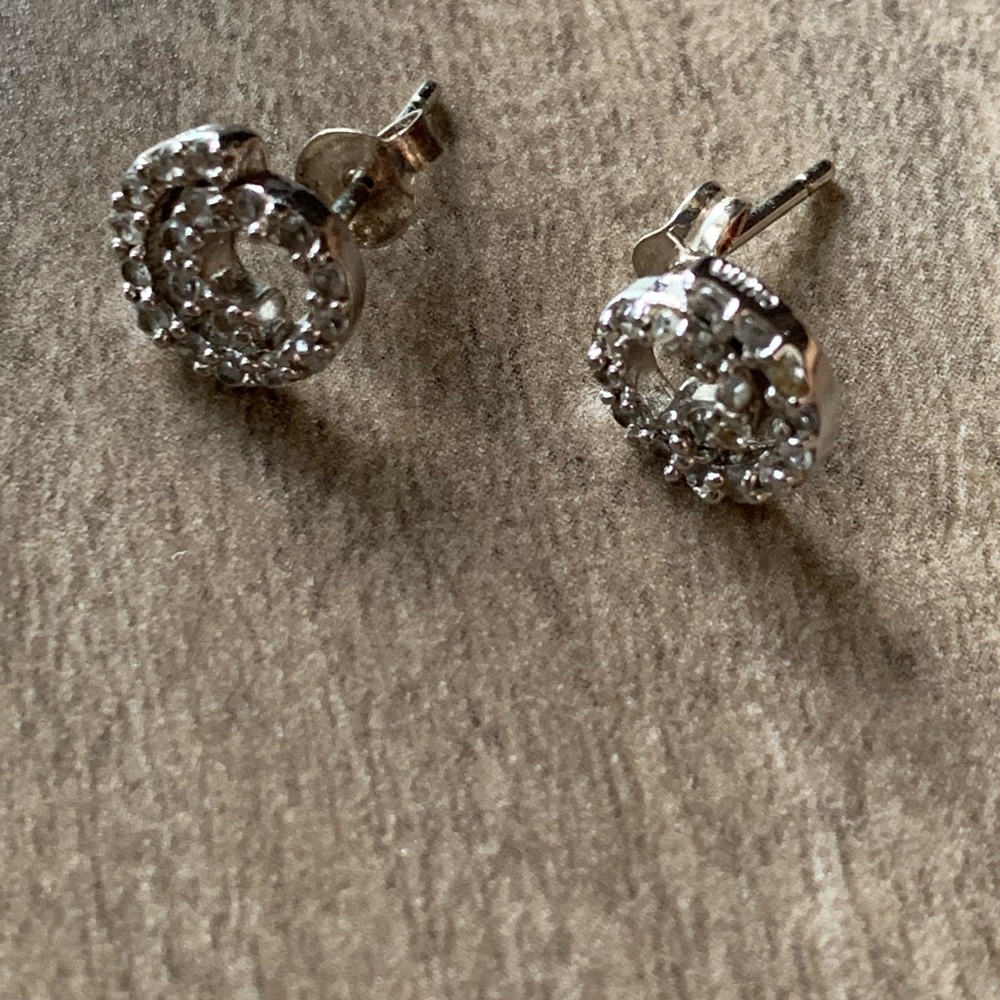 COPY - 925 sterling silver and cubic zirconia earrings